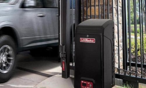 LiftMaster automatic gate operator and access controls